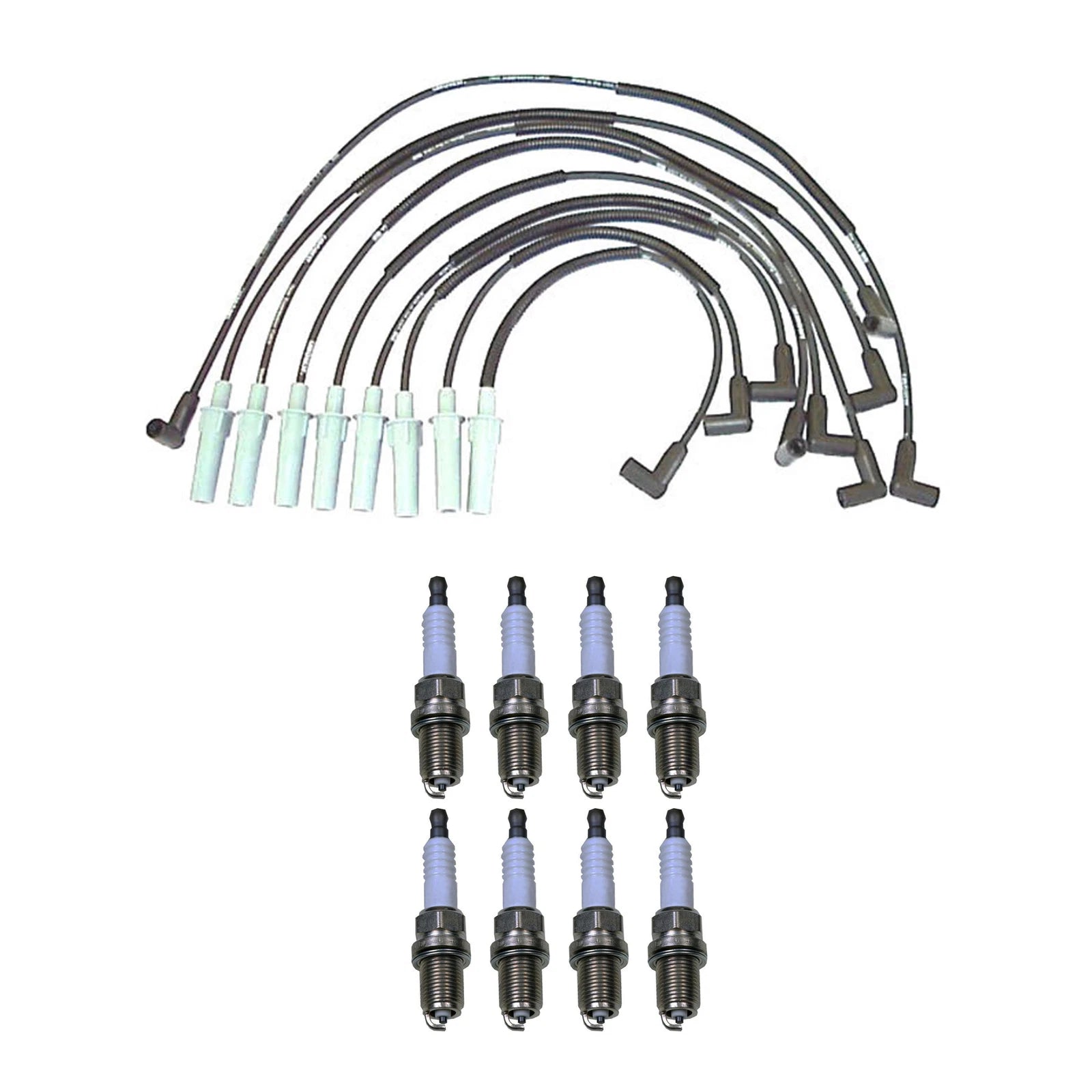 Denso Wire Set & 8 U-Groove Spark Plugs for Dodge 5.2L 5.9L V8 (1994–2003)
