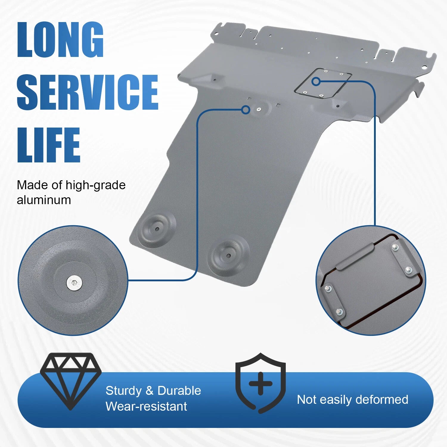 Skid Plate for Toyota Tundra/Sequoia (2014–2022) Aluminum Front Lower Guard