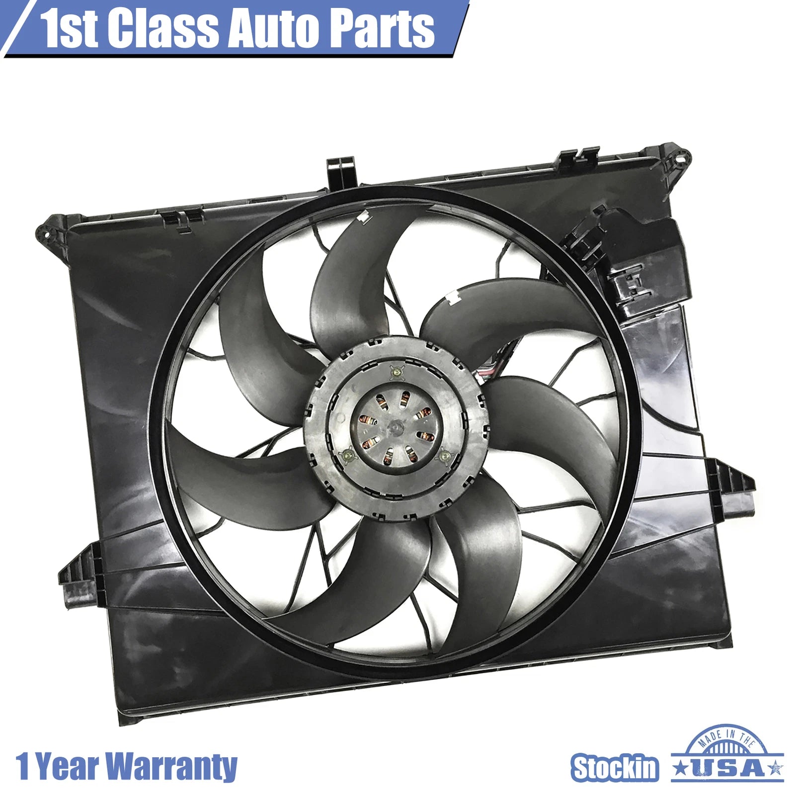 Radiator Cooling Fan Assembly for Mercedes Benz ML350 ML450 ML500 (2006–2011)