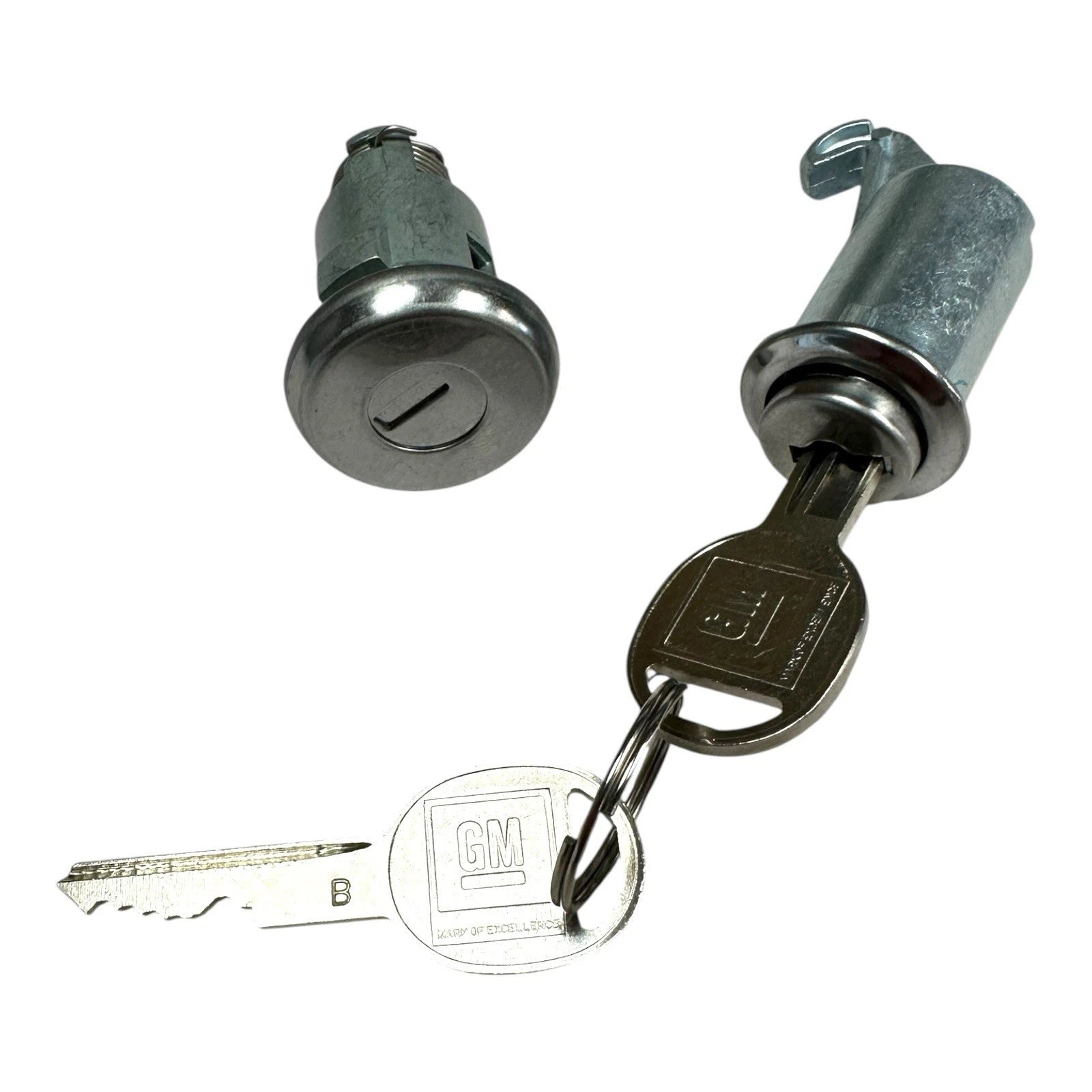 Glove Box and Trunk Lock Cylinder with Keys for 1964–1965 Chevy Chevelle