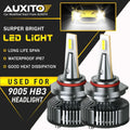 AUXITO 9006 HB4 LED Headlight Bulb Kit for Low Fog Light (6500K, 16000LM)