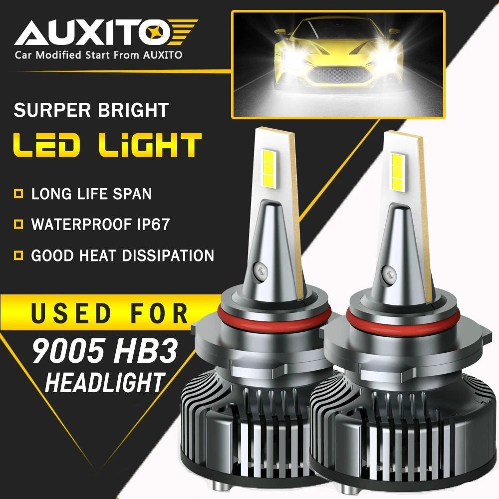 AUXITO 9006 HB4 LED Headlight Bulb Kit for Low Fog Light (6500K, 16000LM)