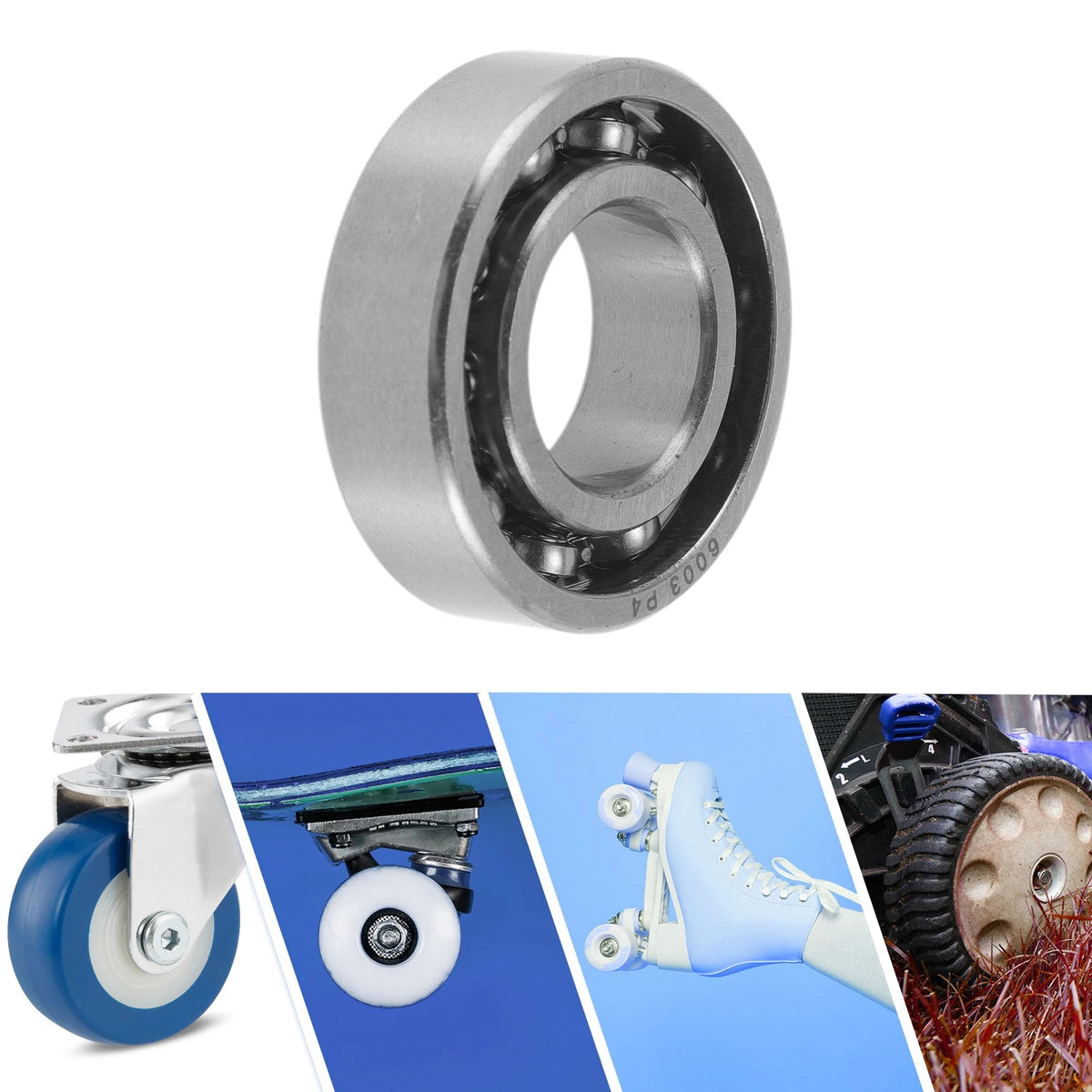Set of 2 Deep Groove Ball Bearings 6003 for Various Models (17x35x10mm)