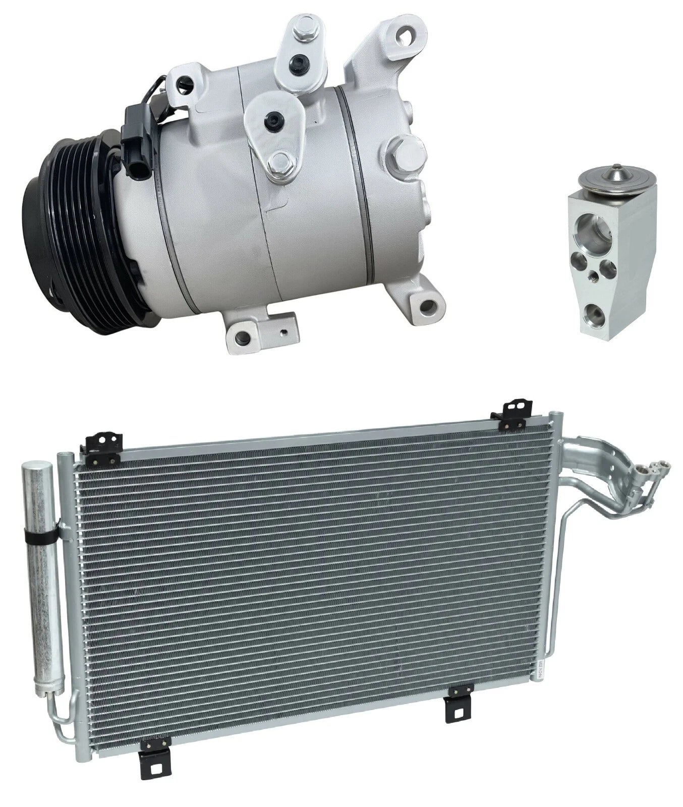 AC Compressor Kit With Condenser for Mazda 3 Sport 2017–2019