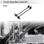 Set of 2 Front Stabilizer Bar Links for Hyundai Accent (2010–2017) No.K80858