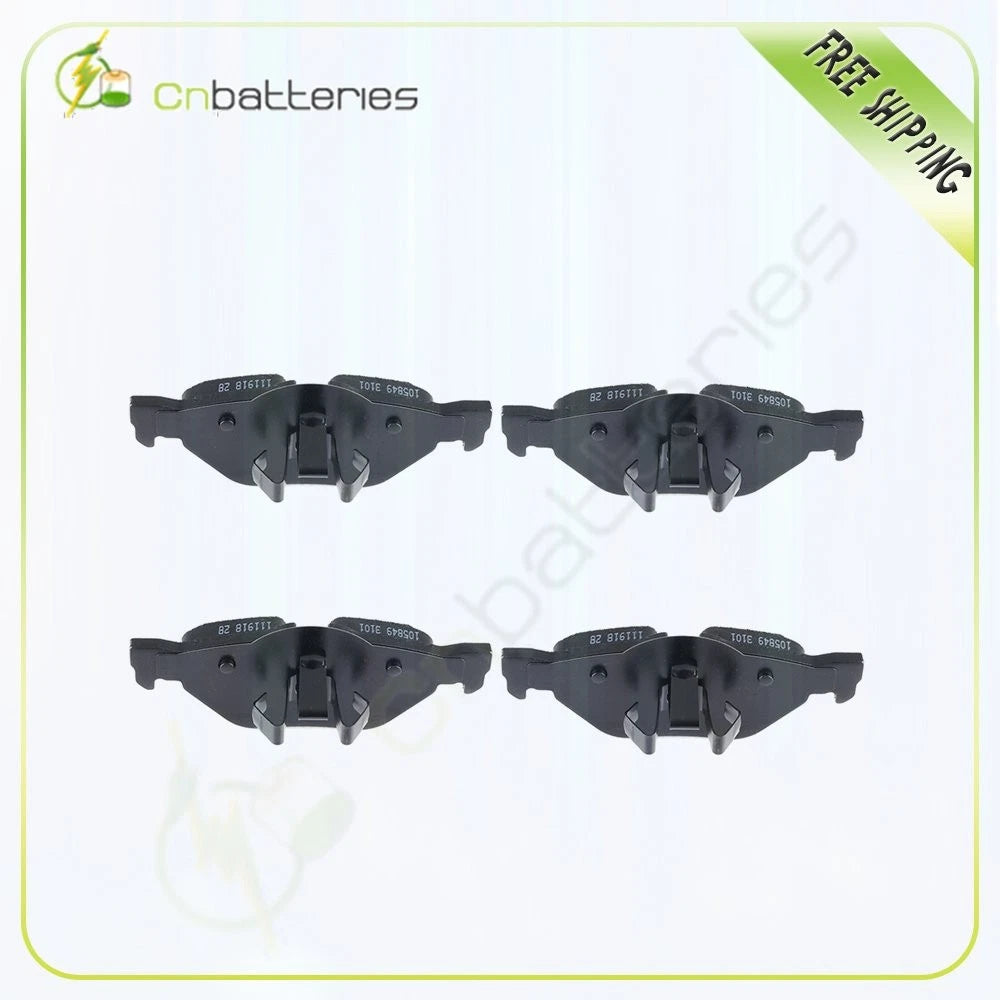 Set of 4 Metallic Rear Brake Pads for BMW 328i 2007–2013, 23i 2006–2011