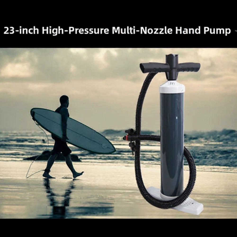 High-Pressure Hand Pump for Inflatable Boats Surfboards (30 PSI)