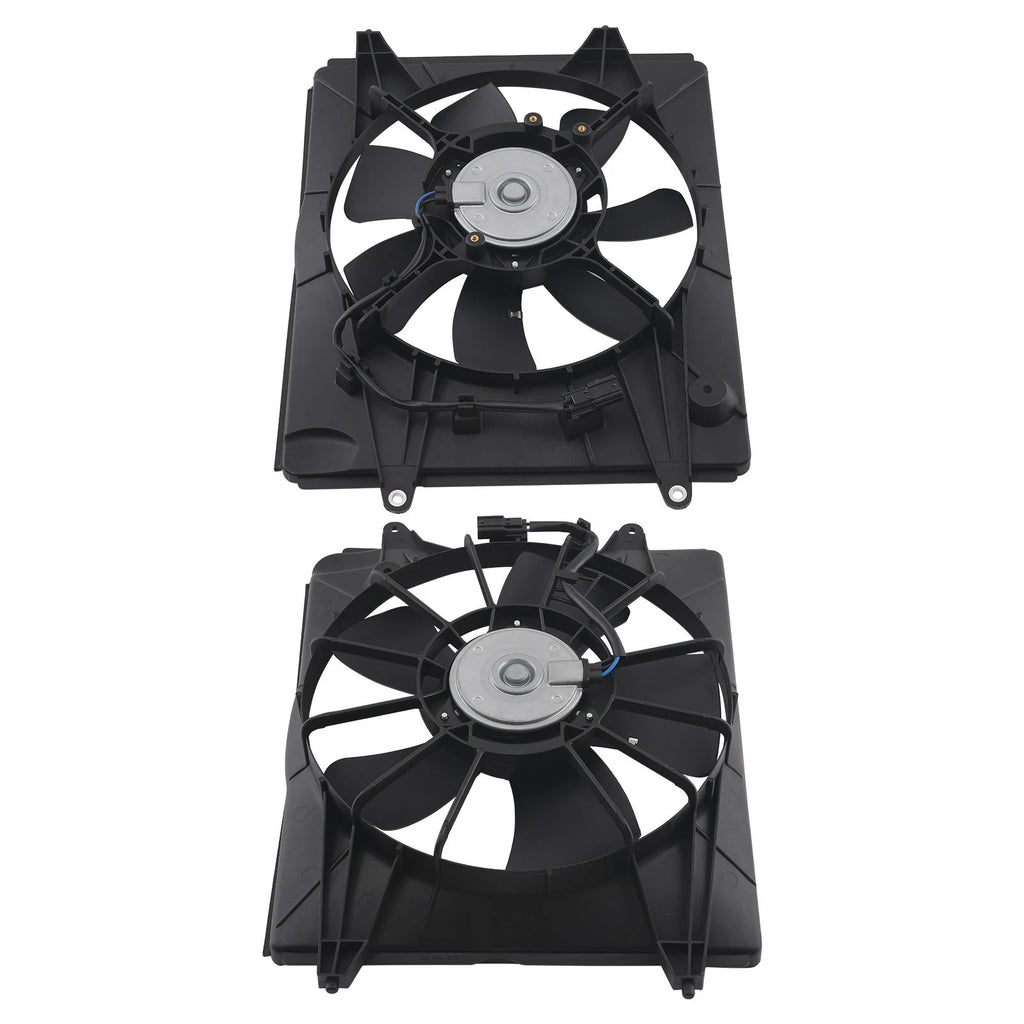 Pair Radiator Cooling Fan Assembly for Honda CR-V 2.4L (2010–2016) 19020RSAG01