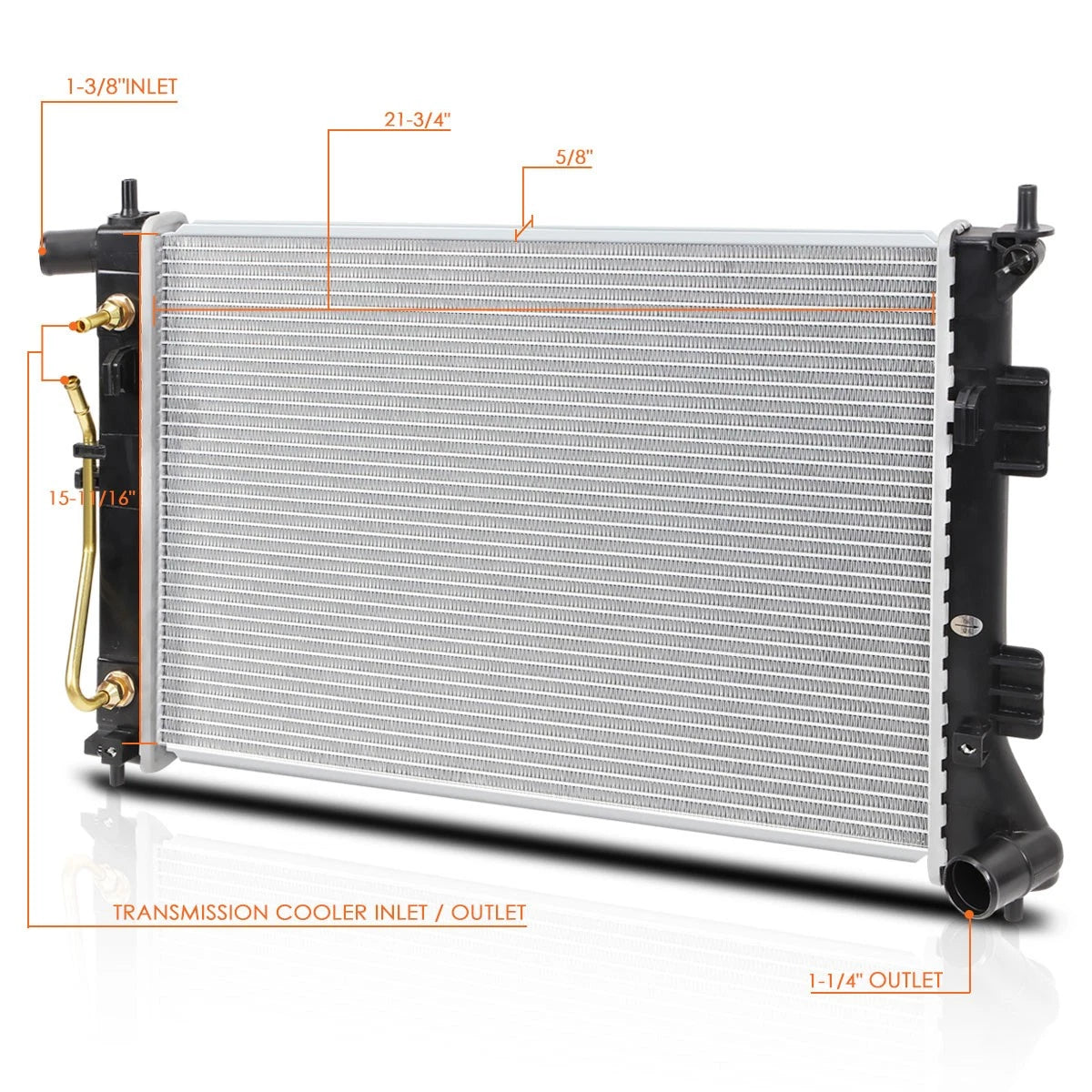 Full Aluminum Radiator for Hyundai Elantra Coupe (2011–2013) DPI-13202