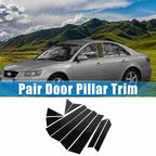 10Pcs B Pillar Trim Exterior Garnish for Hyundai Sonata (2011–2014)