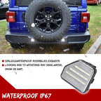 LED Rear Bumper Reflector Backup Lights for Jeep Wrangler JL (2018–Present)