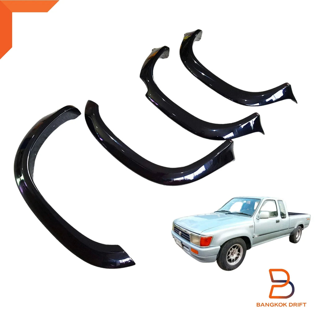 3" Black Wheel Arches Fender Flares for Toyota Hilux Ute Extra Cab (88-96)