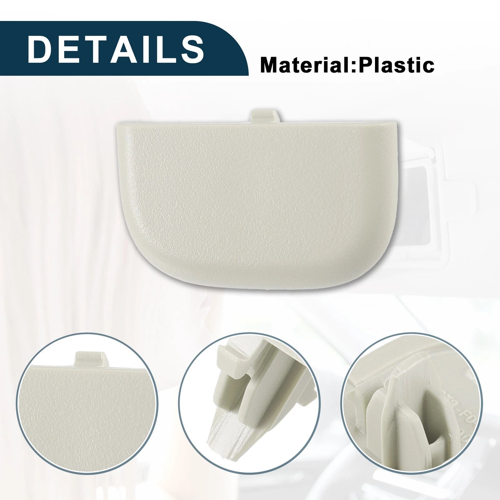 Makeup Mirror Cover Sun Visor Cap Clip for Ford Edge (2015–2023) - DS7Z4273AA