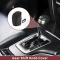 1Pc Gear Shift Knob Cover for Hyundai Sonata (2011–2014) Black Faux Leather