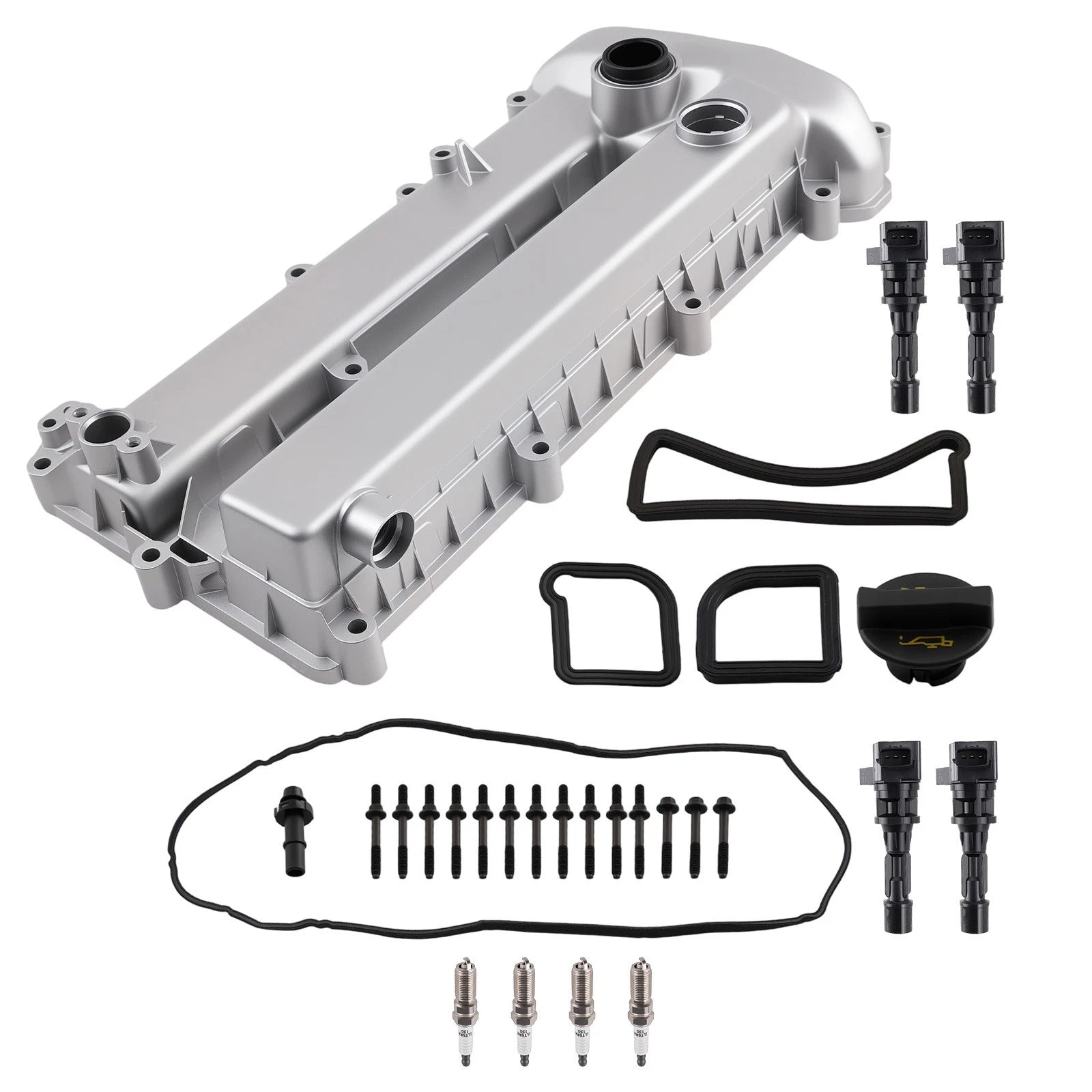 Valve Cover Kit Gasket Ignition Coils for Ford Fusion 2006–2009 2.3L 6M8Z6582B