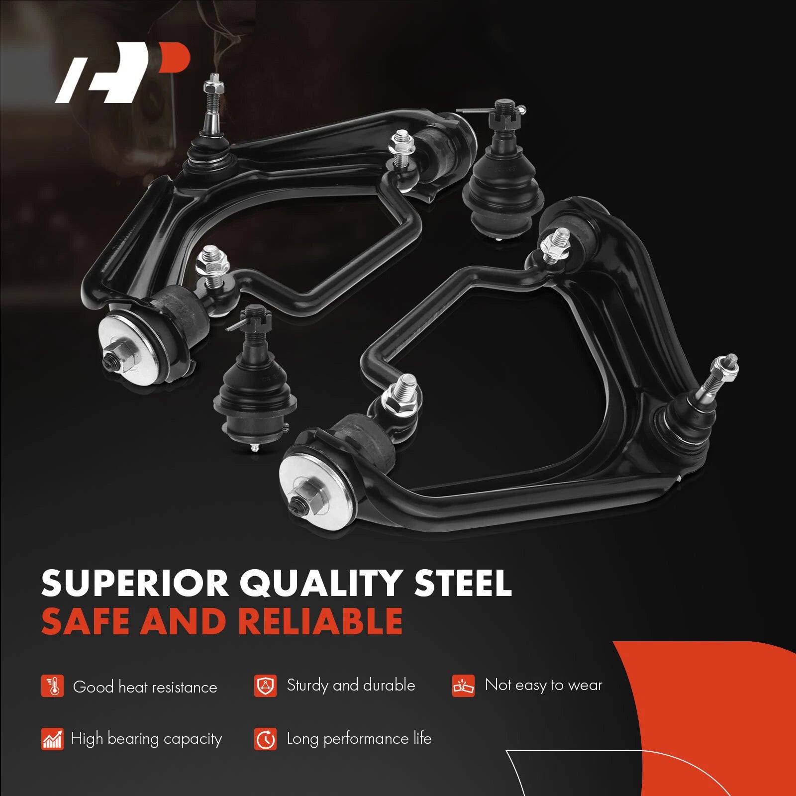 Set of 4 Front Control Arms with Ball Joints for Ford Explorer