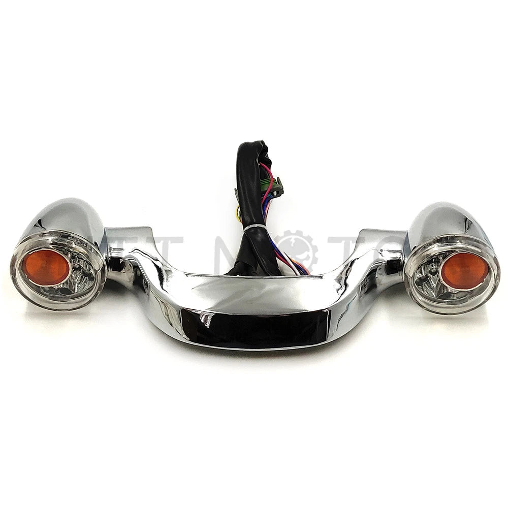 Rear Turn Signal Brake Light Bar for Harley Street Road Glide (2010–2017) Chrome