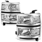 Chrome Clear Corner Headlights for Chevy Silverado 1500 (2014–2015)