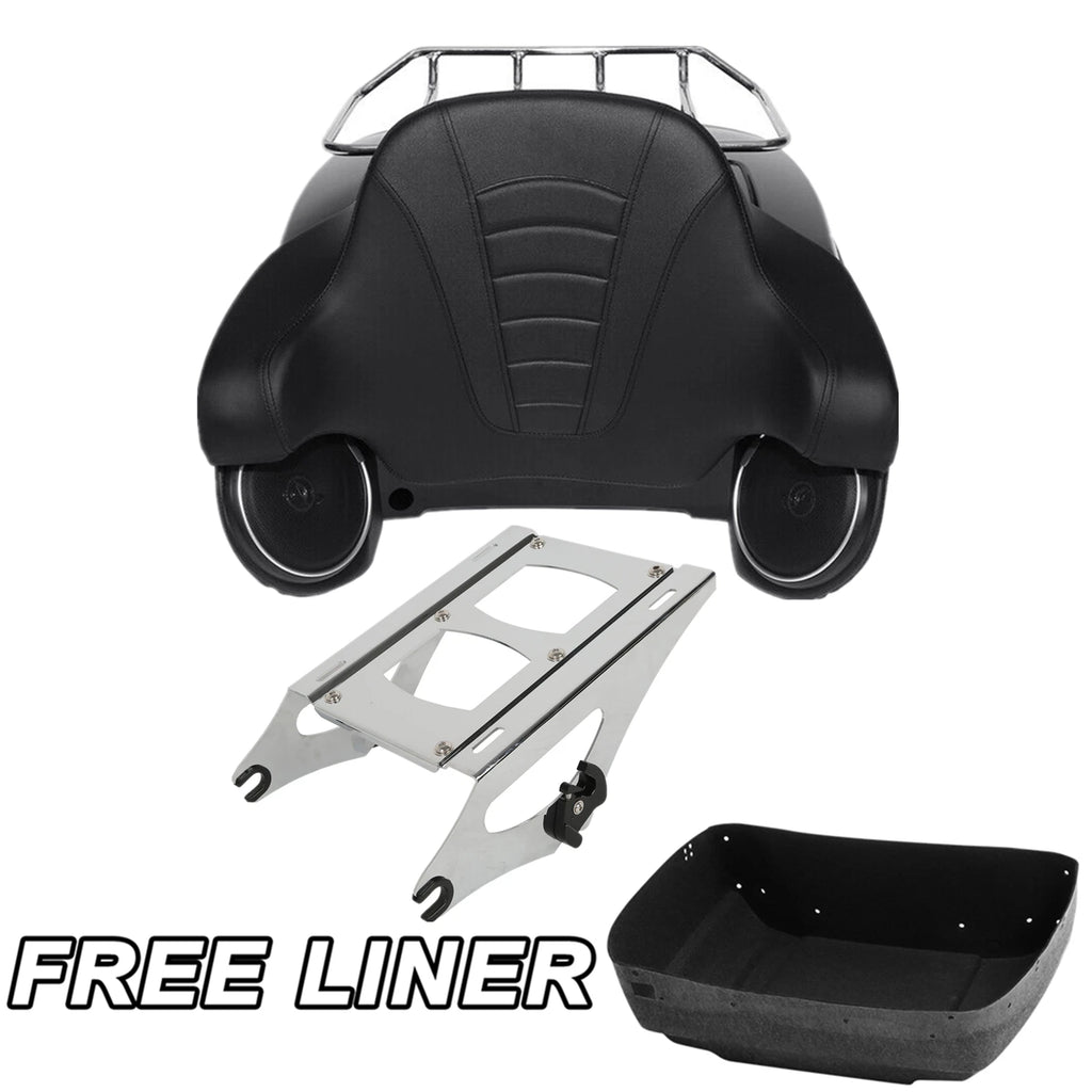 Trunk Pad Speaker Mount for Harley Electra Glide (2014–2025) Matte Black