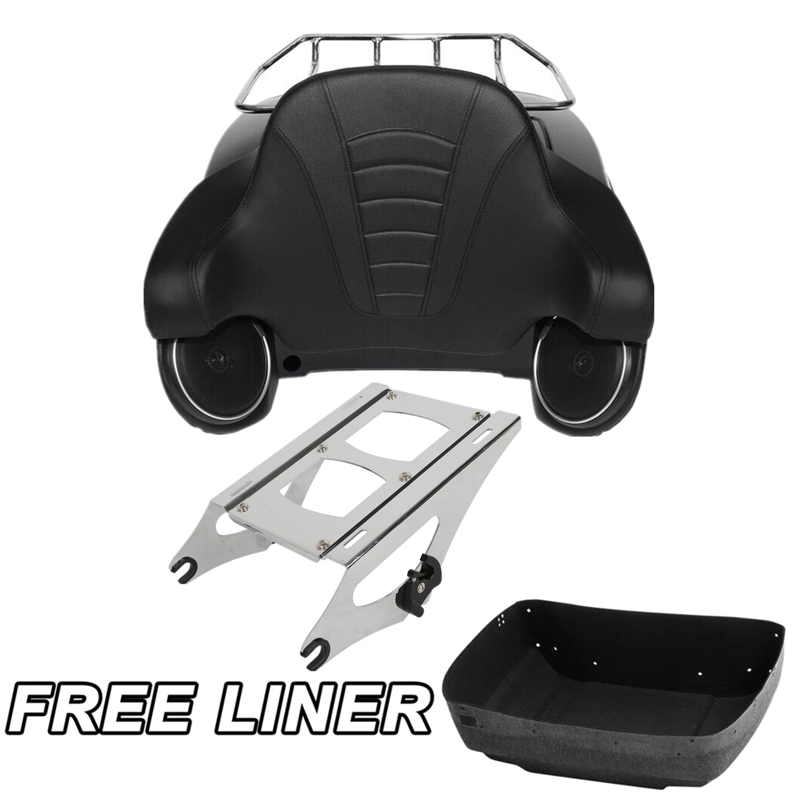 Trunk Pad Speaker Mount for Harley Electra Glide (2014–2025) Matte Black