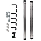 Nerf Bars Running Board for Nissan Titan Crew Cab (2004–2024) Black Aluminum
