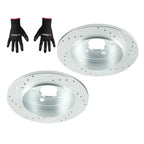Rear Drilled & Slotted Disc Brake Rotor for Dodge Durango (2011–2020) S-53061