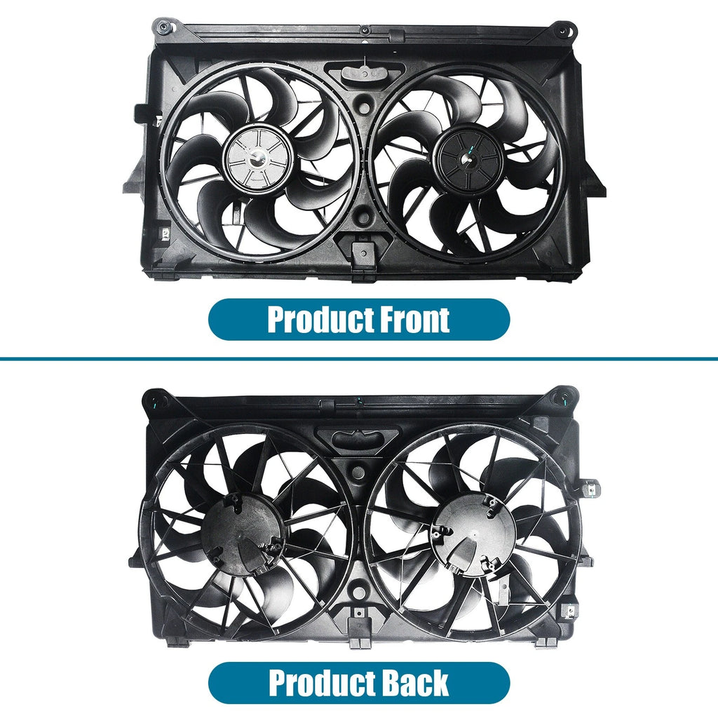 Dual Radiator Cooling Fan Assembly for Silverado 1500, Sierra 1500 (2007–2013)