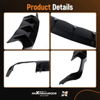 AMG Style Valance for Mercedes Benz C Class (2012–2015) Black PP