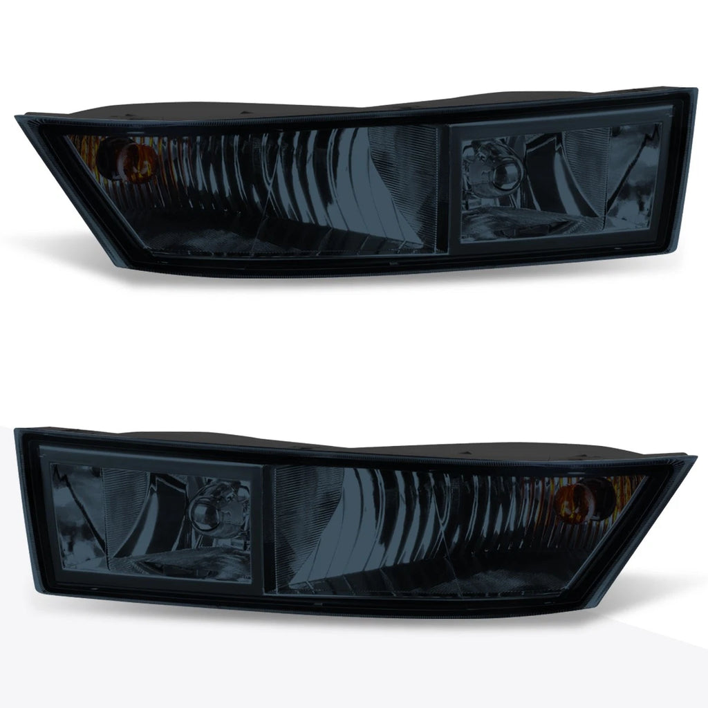 Smoked Lens Fog Lights with Bezel & Bulb Pair for Cadillac Escalade ESV/EXT (2007–2014)