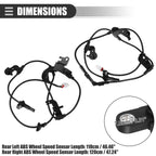 Rear Left Right ABS Wheel Speed Sensors for Lexus NX200t (2015-2018)