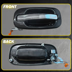 Set of 2 Chrome Rear Outside Door Handles for Silverado Sierra Tahoe Yukon (1999–2006)