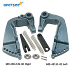 Set of 2 Brackets for Yamaha Outboard 2T 25 30HP (689-43111, 689-43112)