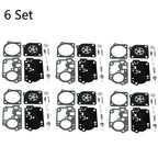 6x Carburetor Kit Repair Parts for Zama RB-156 C1U-W43 C1U-W45 (Poulan BVM210VS)