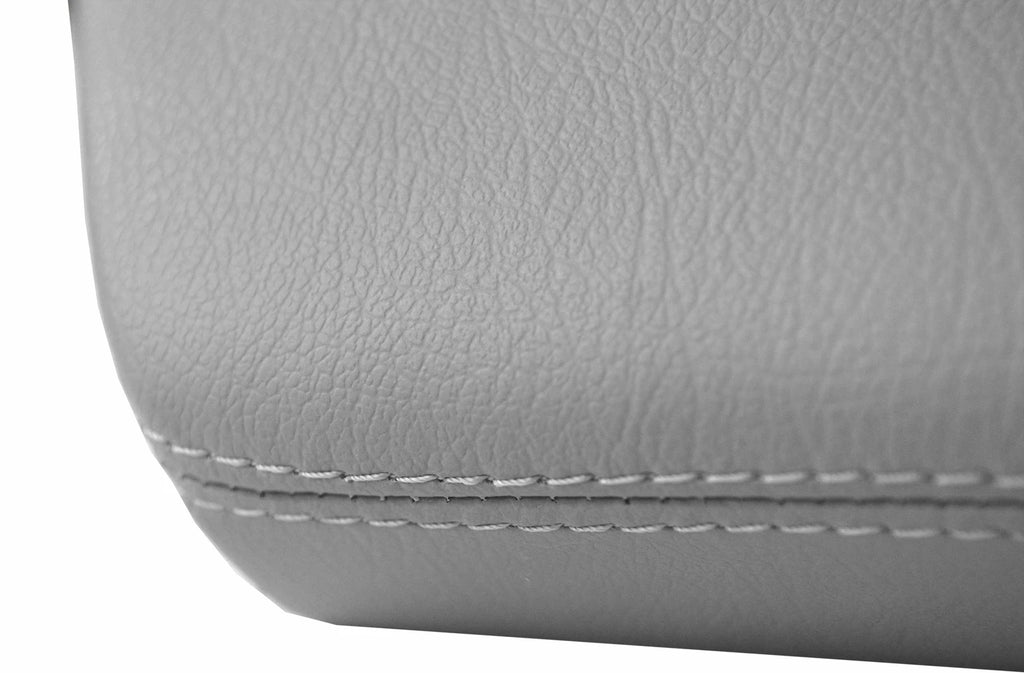 Leather Center Console Armrest Cover for Audi A8 (2011–2017) Gray