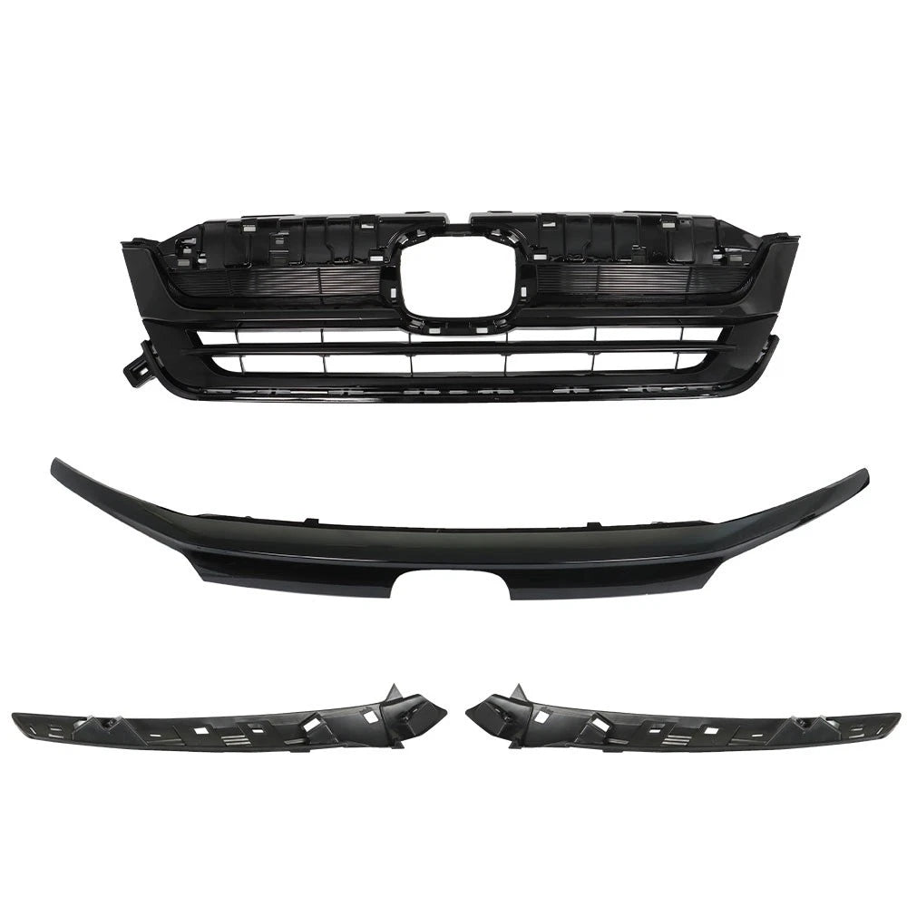 Front Upper Grille Assembly for Honda Pilot (2019–2021) Black