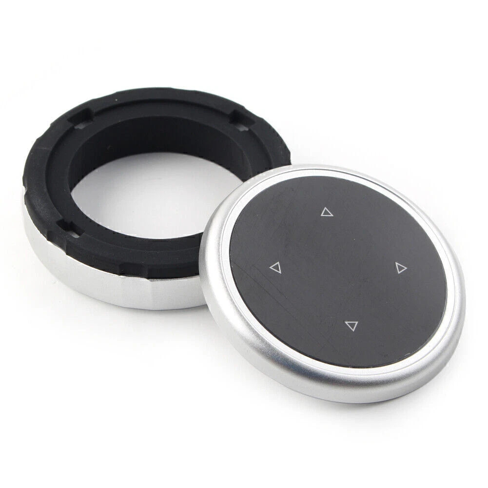 Media Knob Controller Wheel Cover for BMW X1 X3 X5 X6 (2011–2020) Black Silver