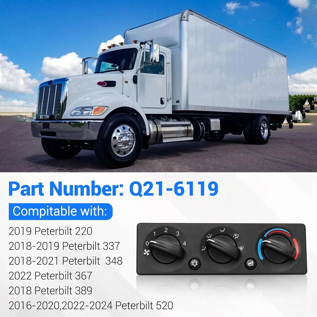 A/C Climate Control Module Panel for Peterbilt Truck (Q21-6119)