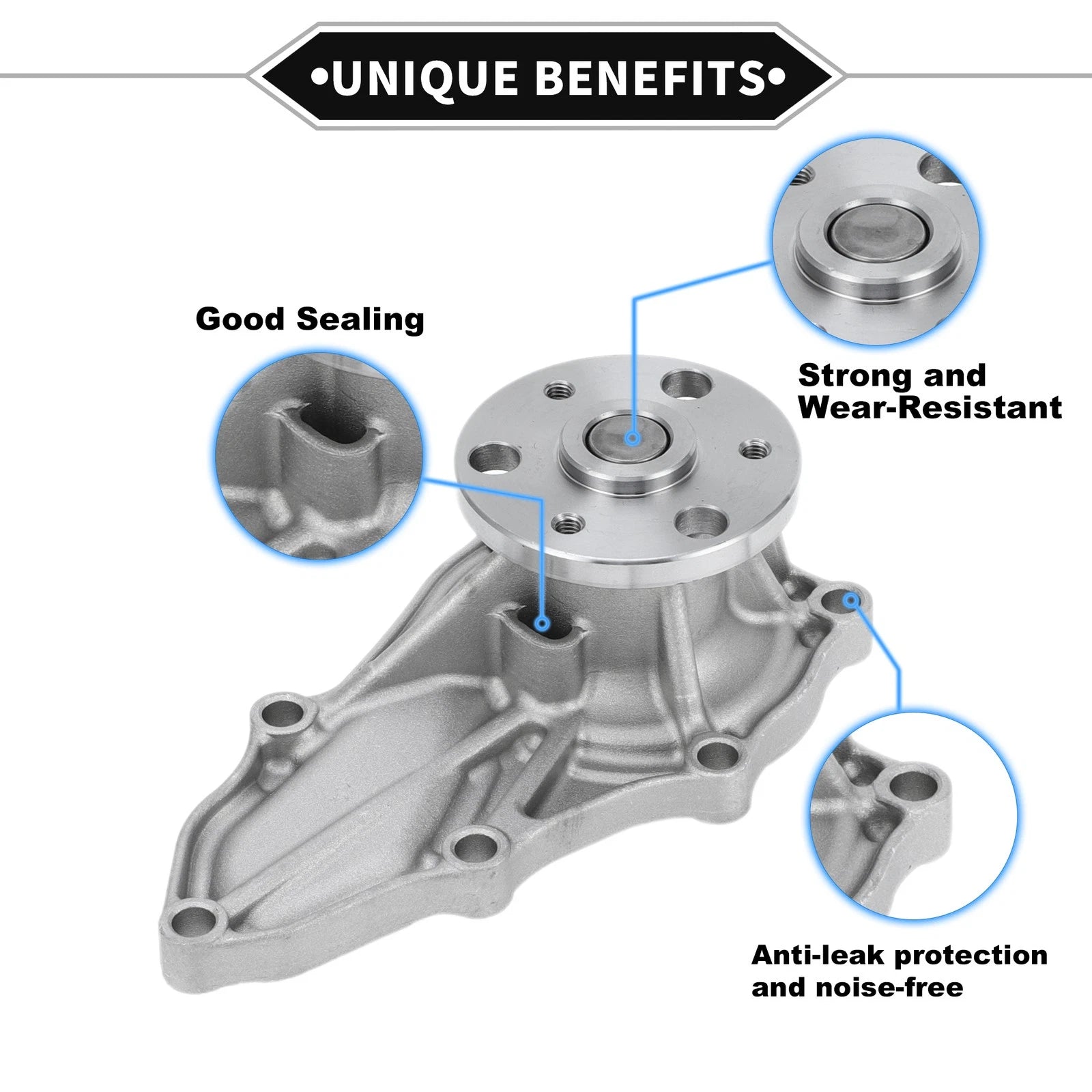 Water Pump for Acura TSX (2009–2014) & Honda Accord (2008–2012) No. 19200R40003/19200R40A01