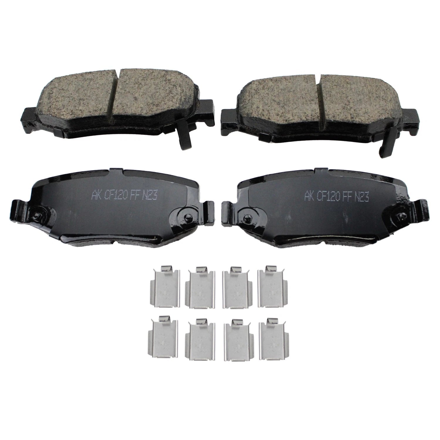 Set of 2 DuraGo Rear Rotors & Akebono ProACT Ceramic Brake Pads for Liberty Nitro (2002–2012)