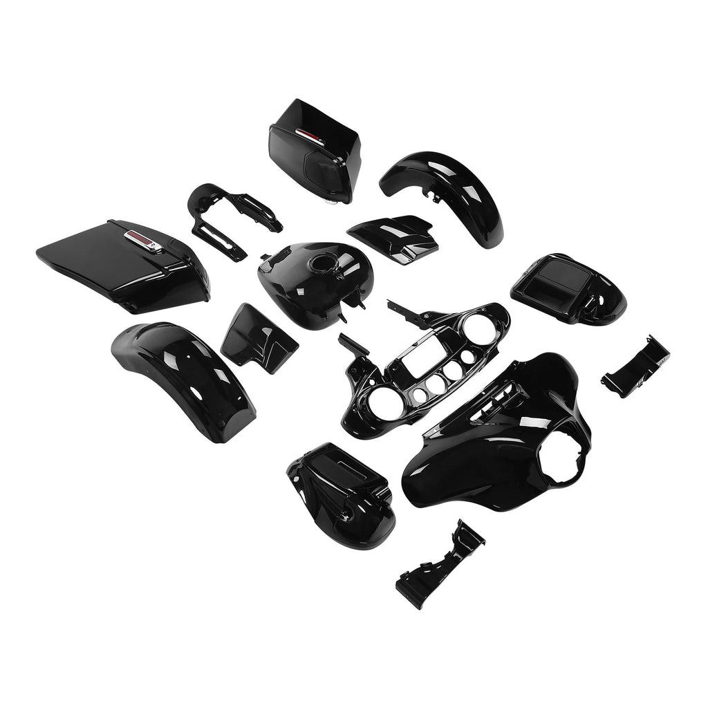 Fairing Bodywork Paint Set for Harley Touring CVO Street Glide (2014–2023) Vivid Black
