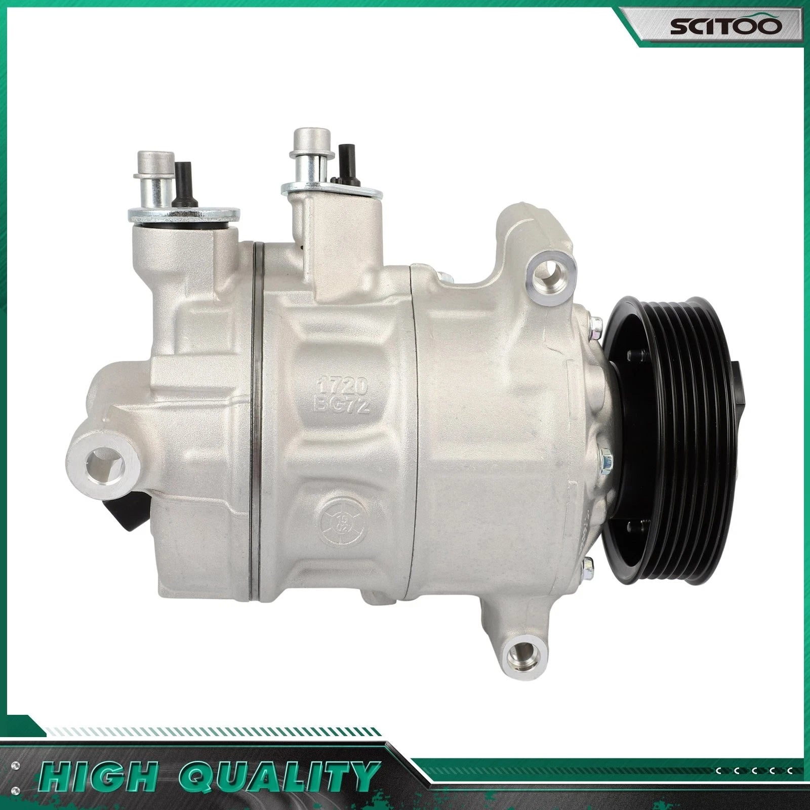 A/C Compressor w/Clutch for Audi Q5 Q7 A4 A6 A7 (2013–2020) 1.8L 2.0L
