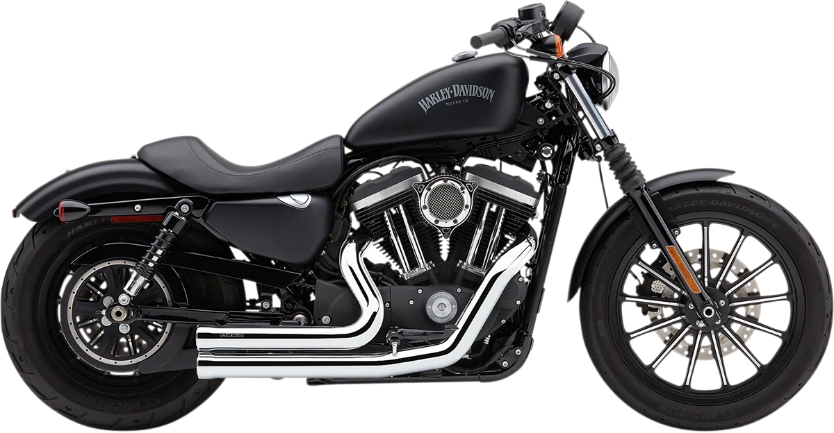 Cobra 909 Speedster Short Exhaust Chrome for Harley XL1200/XL883 (2014–2021)