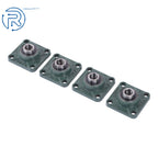 Set of 4 Pillow Block Flange Bearings for UCF204 (3/4" Bore)