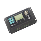 Solar Panel PV Controller USB 10A 20A 30A with LCD Display for Automotive