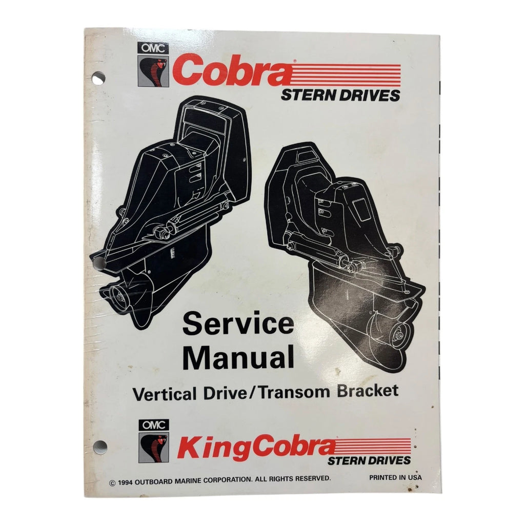 OMC Cobra Stern Drives Service Manual for Cobra (503167)