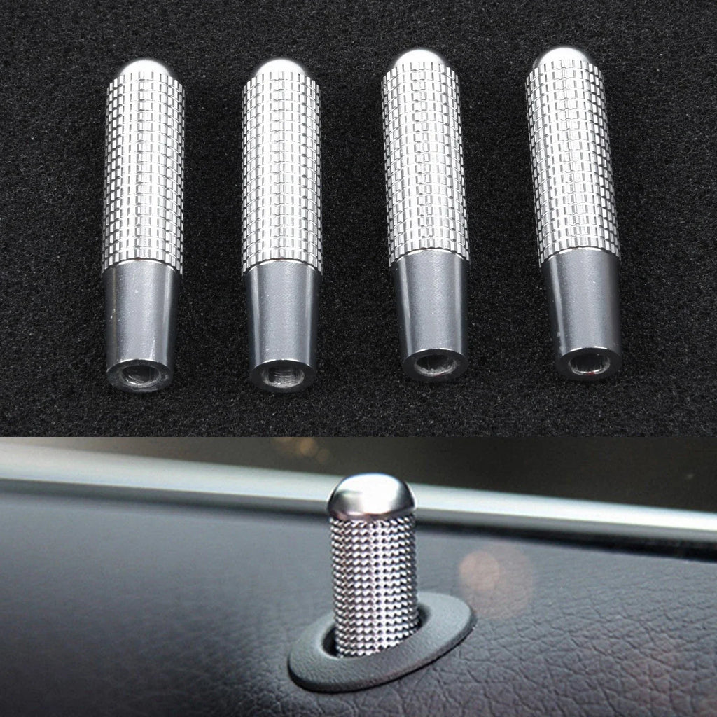 4pcs/Set / Car Door Lock Pin Knob Trim Ring for Mercedes W205 GLS GLE