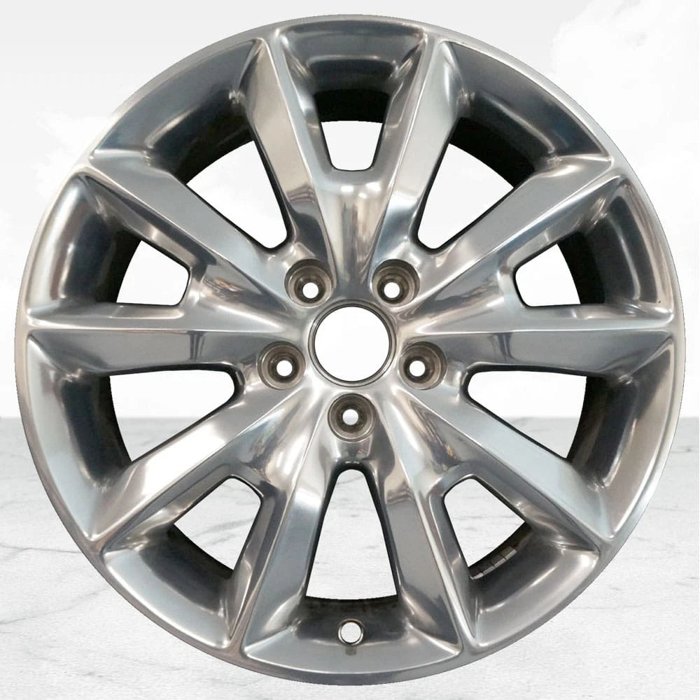 18" Polished Replacement 10-Spk Rim by JTE Wheels for 14-18 Jeep Cherokee (18x7)