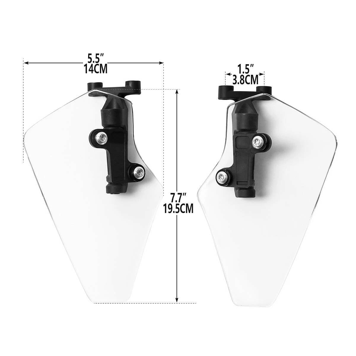 Clear Upper Wind Air Deflectors for Honda Goldwing GL1800 (2018–2025)