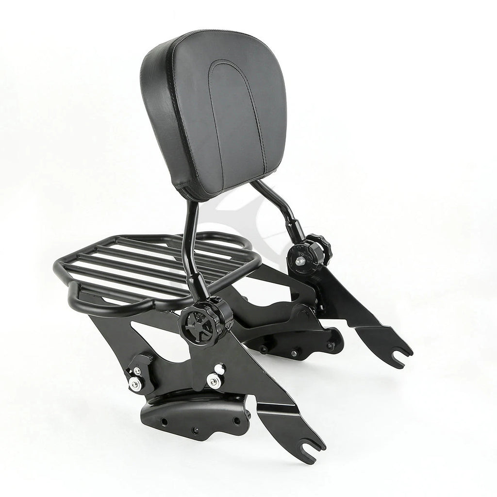Backrest Pad Sissy Bar Rack for Harley Touring (2009–2013)