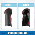 Gear Shift Lever Cover for Honda CR-V 2017-2022 Black Faux Leather Red Line